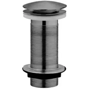 Bonde lavabo clic-clac sans trop plein graphite mat H. 100 mm - Edouar...Vendu parcastorama