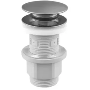 Bonde lavabo universelle clic-clac graphite mat - Edouard Rousseau pas cher