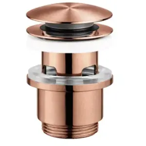Bonde lavabo clic-clac cuivre titanium H. 75 mm - Edouard RousseauVendu parcastorama