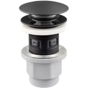 Bonde lavabo universelle clic-clac noir mat - Edouard RousseauVendu parcastorama