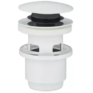 Comparateur de prix : ROUSSEAU Bonde lavabo clic clac NF avec trop plein blanc