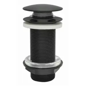 Bonde lavabo clic-clac sans trop plein noir mat H. 100 mm - Edouard Ro...Vendu parcastorama