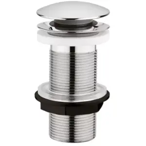 Bonde lavabo clic-clac sans trop plein chromé H. 100 mm - Edouard Rous...Vendu parcastorama