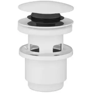 Bonde lavabo clic-clac blanc mat H. 75 mm - Edouard RousseauVendu parcastorama