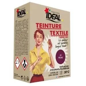 Ideal Teinture textile prune Tout en un - 350 g pas cher