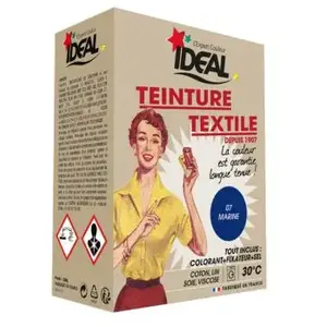 Ideal Teinture textile bleu marine Tout en un - 350 g pas cher