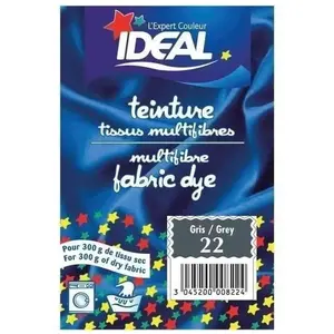 Comparateur de prix : Ideal Teinture pour tissu multifibres - 15 g - gris