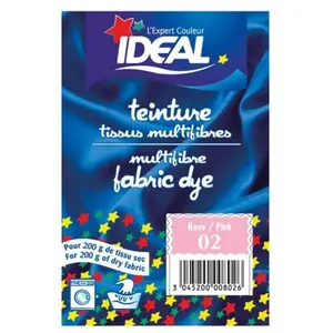Comparateur de prix : Ideal - Teinture pour tissu multifibres - 15 g - rose
