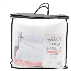 Toison d?or Couette tempérée en coton castor blanche pas cher