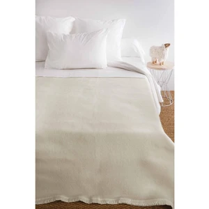 Toison d?or Couverture en pure laine double face VOLTA Blanc