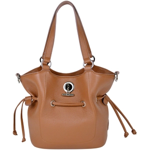 Lamarthe - Sac à main en Cuir Paris cognac - 23x24x12 cm T.U pas cher