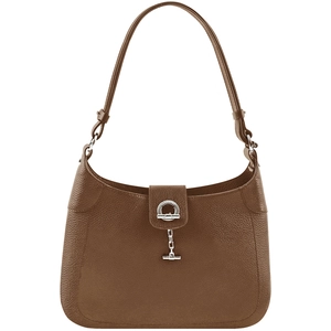 Lamarthe - Sac porté épaule en Cuir Paris cognac - 32x30x8 cm T.U pas cher