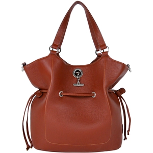 Oxford Lamarthe - Sac porté épaule en Cuir Paris argile - 28x31x13.50 cm T.U pas cher