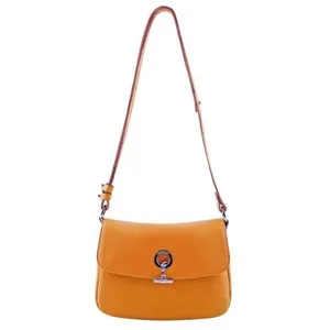 Sac porté bandoulière LAMARTHE EV109 - Cuir Orange - Femme pas cher