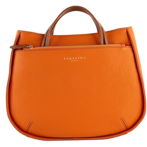 Sac porté main en cuir - LAMARTHE - IF103 - Jaune - Femme - 26 x 34 x 13 cm