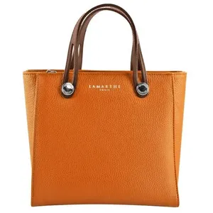 Sac porté main - LAMARTHE - FIDELE IF114 - Cuir de vachette - Orange pas cher