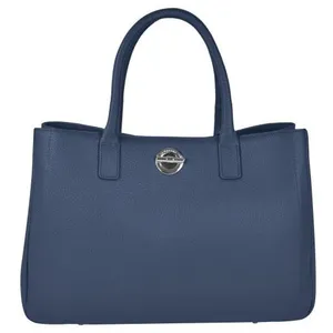 Lamarthe - Sac à main en Cuir Paris marine - 37x25x10 cm T.U pas cher