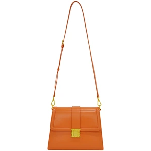 Lamarthe - Sac à bandoulière en Cuir Bella orange - 27.5x21x12 cm T.U