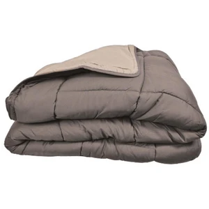 HOME MAISON Toison d?or Couette chaude bicolore COCOON taupe/linVendu parconforama