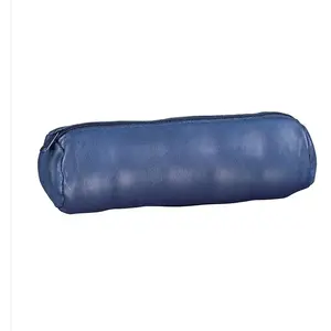 Comparateur de prix : Hamelin ELBA Fourre-Tout Rond 22x6cm a Fermeture Eclair Cuir Teinte Bleu Roi