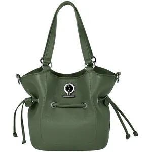 Lamarthe - Sac à main Paris en Cuir eucalyptus - 23x24x12 cm T.U pas cher