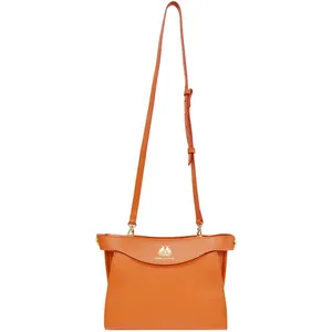 Sac porté bandoulière en cuir HERITAGE - LAMARTHE - Jaune - Zippée - Femme pas cher