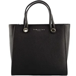 LAMARTHE - FIDELE IF114 Sac à Main Noir En Cuir - Femme pas cher