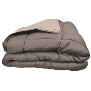 Toison d?or Couette légère bicolore COCOON Taupe/LinVendu parcdiscount
