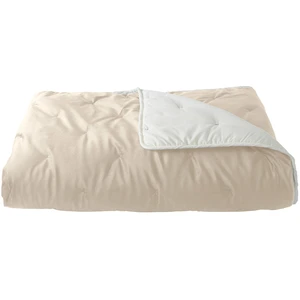 Toison d'Or Jeté de lit réversible en velours et microfibre (150x200 cm - Ivoire)Vendu parconforama
