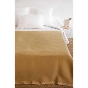 Toison d?or Couverture en pure laine double face VOLTA Beige
