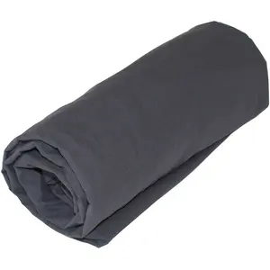 Toison d'Or Drap housse en coton Lavé (90x190 cm - Gris anthracite) pas cher