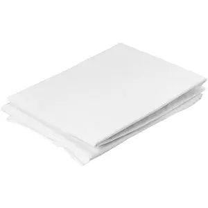 Taie d'oreiller en coton lavé blanc 50x70 cm pas cher