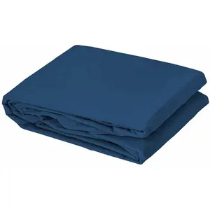 Toison d'Or Housse de couette unie en coton Lavé (280x240 cm - Bleu Pétrole) pas cher