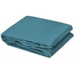 Toison d'Or Housse de couette unie en coton Lavé (240x220 cm - Bleu) pas cher