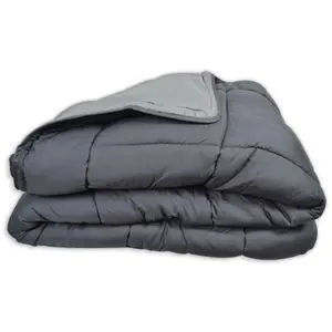HOME MAISON Toison d?or Couette chaude bicolore COCOON  acier/argentVendu parconforama