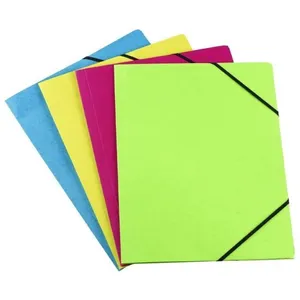 ELBA Chemise - 3 rabats élastiques - Format A4 - Bleu - 32 cm x 24,5 cm x 0,2 cm pas cher