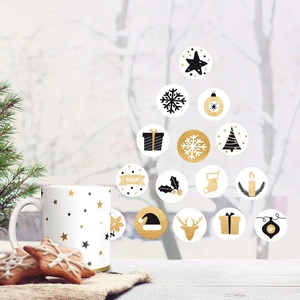 Stickers fenêtre boules décorées paillettées Draeger la carterieVendu paramazon