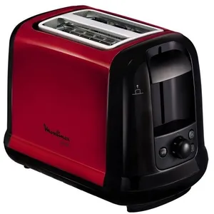 MOULINEX Subito Grille-pain, 2 fentes, Thermostat 7 positions, Rouge LT260D11 pas cher