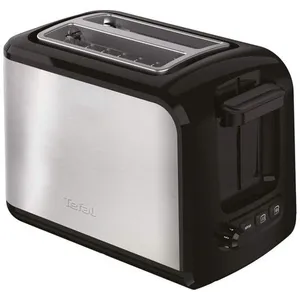 Comparateur de prix : Tefal - grille-pains 2 fentes 850w inoxnoir tt410d10 - tt410d10