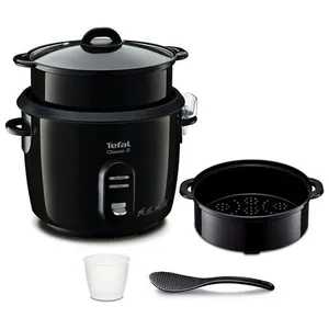 Mini Cuiseur à Riz 1,2L Pour 1-2 Personnes : Antiadhésif, Panier Vapeur Inclus, Cuisson Simple En Un Bouton - 220V