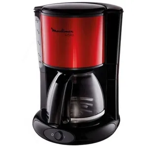 Comparateur de prix : Moulinex Moulinex Subito FG360D11 - Cafetière - 15 tasses - noir/inox/rouge
