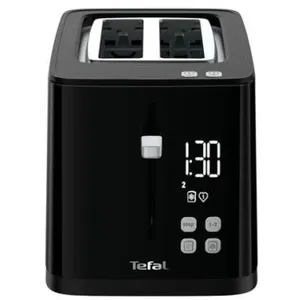 Comparateur de prix : Tefal SMART N' LIGHT TOASTER 2 FENTES 7 DORAGES ECRAN NUMERIQUE NOIR TT640810