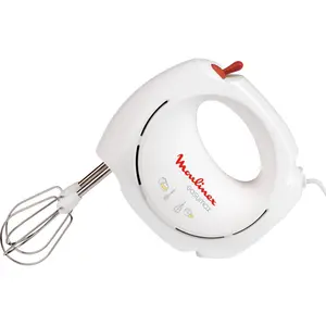 Comparateur de prix : Moulinex batteur électrique EASYMAX 200 W 2 jeux de fouets Blanc ABM11A30