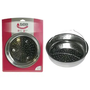 SEB Panier vapeur rigide, Contenance 8L, Diamètre 23,5 cm, Inox 792654 pas cher