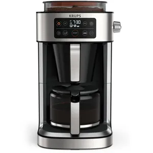 Comparateur de prix : Cafetière filtre Krups KM760D10 Aroma Partner 1000 W Noir et Argent