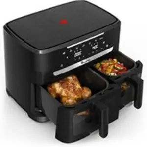 Moulinex - Friteuse Sans Huile Xxl Dual Easy Fry Infrared Ez9478f0 pas cher