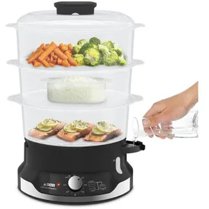 Comparateur de prix : SEB CUISEUR VAPEUR ULTRA COMPACT 3 BOLS 9L MINUTEUR 800W TEFAL - VC204800 TU
