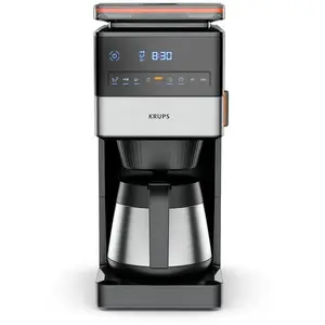 Comparateur de prix : Krups Grind Aroma XL Cafetière à filtre avec broyeur conique amovible,...