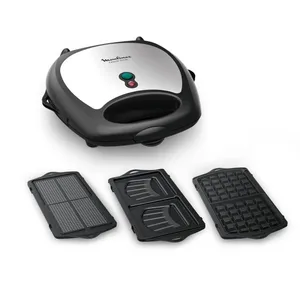 Comparateur de prix : Gaufrier, croque monsieur MOULINEX breaktime +3 plaques SJ611810