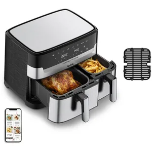 Comparateur de prix : Tefal Airfryer (EY905D) Dual Easy Fry & Grill silver black (EY905D)